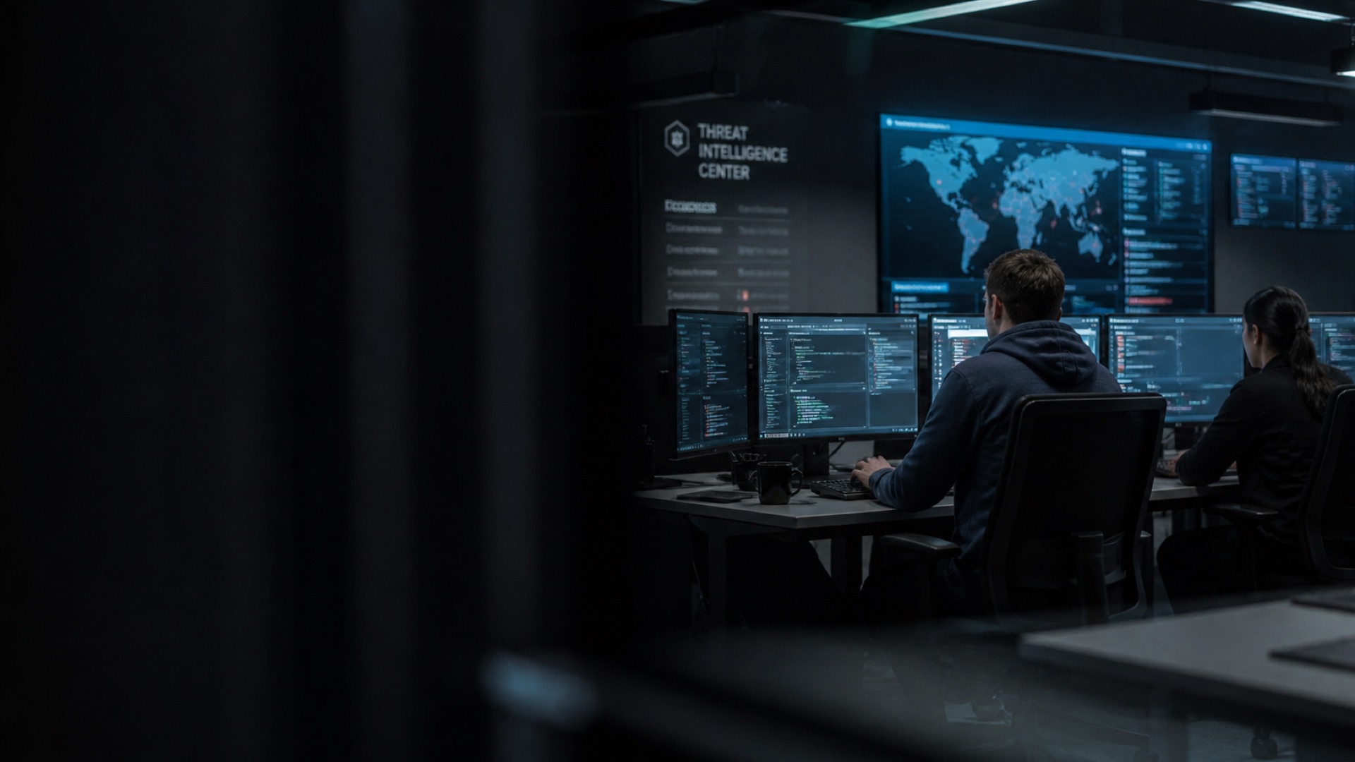 Threat Intelligence Center Brixio, ingénieurs supervisant la stack Cloudflare